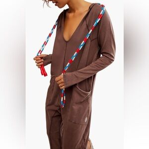 FP Free People Movement Hot shot Long Sleeve Hooded Jumpsuit